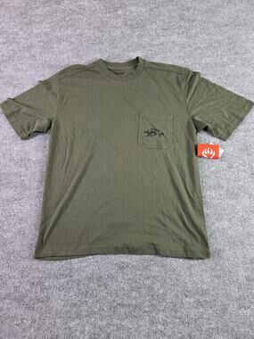 Wolverine Men Classic Short Sleeve Pocket Tee Green Large TSC NWT